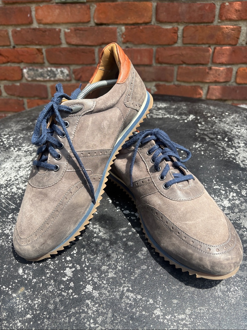 Johnston & Murphy 1850 Men’s Sheepskin Leather Insole Shoes - Tan size 10.5 M